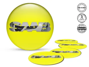 Saab Ruota Emblemi Edizione Etichette Resina Custom